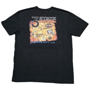 Harley Davidson‎ Mens Tee Shirt Bossier City Louisiana Multicolor Graphic Mens L